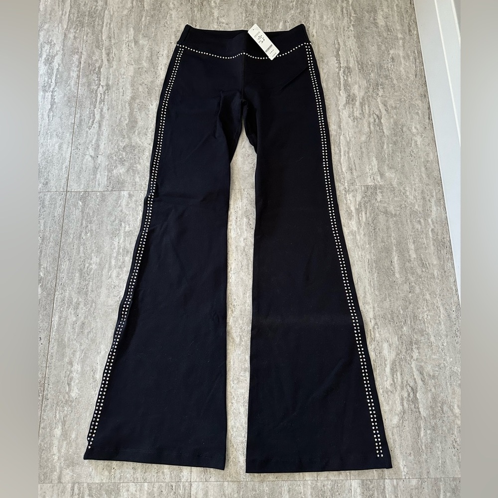 New with tags Bebe sport rhinestone,flare bottom